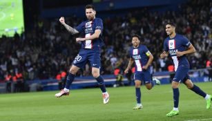 Lionel Messi celebra con el PSG