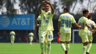 Diego Arriaga en celebración de gol