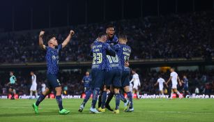 América en celebración de gol