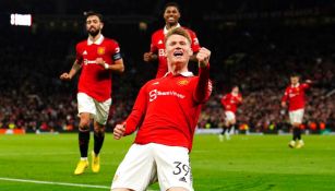 Scott McTominay en festejo con Manchester United