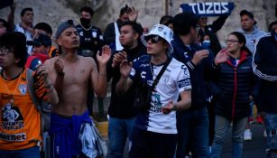 Afición de Pachuca previo al juego de Tuzos