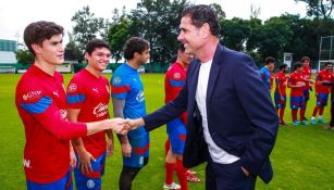 Fernando Hierro en su primer día en Verde Valle