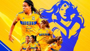 Promocional de la alianza entre Tigres Femenil y Warner Bros