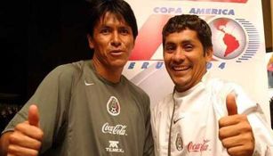 Jorge Campos y Claudio Suárez