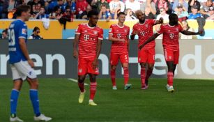 Jugadores del Bayern Munich en celebración