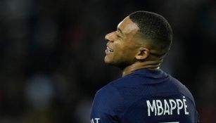 Mbappé en un partido con el PSG 