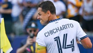 Chicharito en un juego con Galaxy 