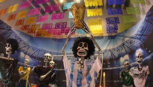 Pusieron espectacular ofrenda de Diego Armando Maradona en Puebla