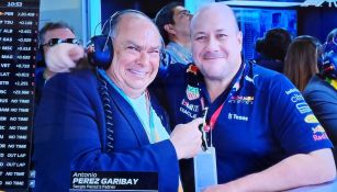 Pérez Garibay y Enrique Alfaro en el GP de México