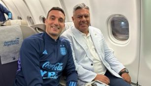 Scaloni y Chiqui Tapia rumbo a Qatar