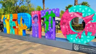 Inauguran letras monumentales en Tepito