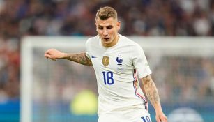 Lucas Digne con la Selección de Francia