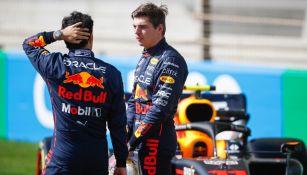 Checo Pérez y Verstappen en un GP de la F1