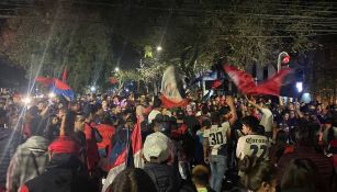 Afición del Atlante celebra el título en las calles de la CDMX