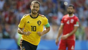 Eden Hazard en un juego de Bélgica