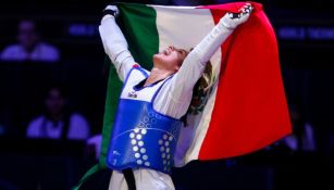 Leslie Soltero tras ganar el Oro