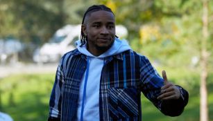 Christopher Nkunku en la concentración de Francia