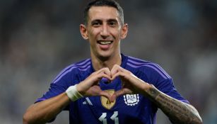 Ángel Di María celebra con Argentina