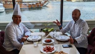 Francisco Chacón y Luis García en Burj Al Hamam Qatar