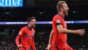 Harry Kane festeja un gol con Inglaterra