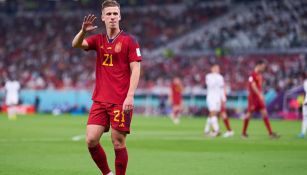 Dani Olmo con España en Qatar 2022