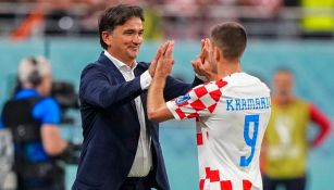 Zlatko Dalić felicita a Andrej Kramarić 