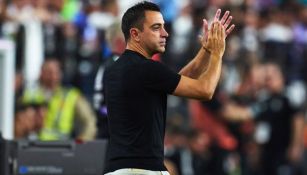 Xavi Hernández en acción con el Barcelona