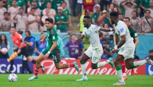 Kevin Álvarez durante un partido con México