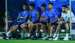 Kun Agüero estuvo presente en el entrenamiento