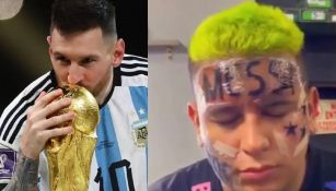 Messi: Fan se tatuó el nombre del jugador en el rostro y ahora se arrepiente