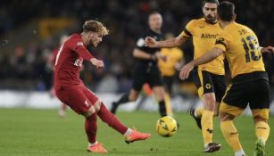 Harvey Elliot en la jugada del gol del triunfo