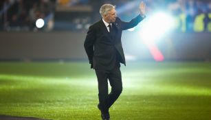 Ancelotti en un partido del Real Madrid