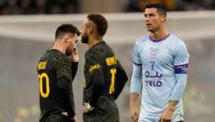 Lionel Messi y Cristiano se volvieron a encontrar en una cancha