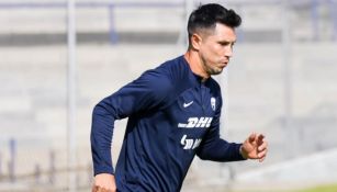 Molina en entrenamiento con Pumas