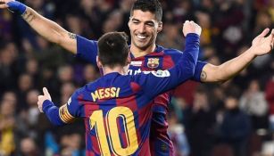 Imitaron el gesto deportivo entre Messi y Suárez