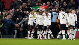 United en celebración de gol