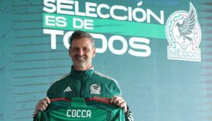 Diego Cocca en su presentación con el Tri