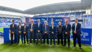 Grupo Pachuca en el Estadio del Real Oviedo