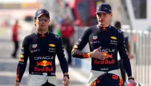 Checo Pérez y Max Verstappen en prácticas 