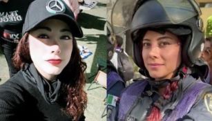 Ana Karen Picaz, policía viral entrevistada durante la marcha del 8M