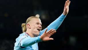 Erling Haaland anotó cinco tantos en la goleada del City