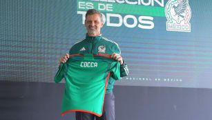 Diego Cocca en su presentación como DT del Tri