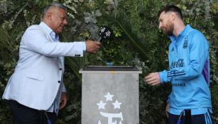 Messi en la ceremonia 