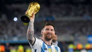 Messi con la Copa del Mundo