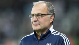 Marcelo Bielsa en un partido con el Leeds United