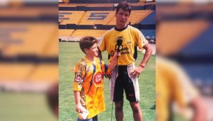 Samuel García y Robert Dante Siboldi en el Estadio Universitario