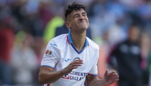 Uriel Antuna luego de fallar una ocasión ante Pachuca