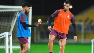 El astro portugués en un entrenamiento