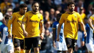 Jugadores del Wolverhampton ante el Brighton