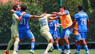 Cruz Azul y América tuvieron una bronca en la Sub 18